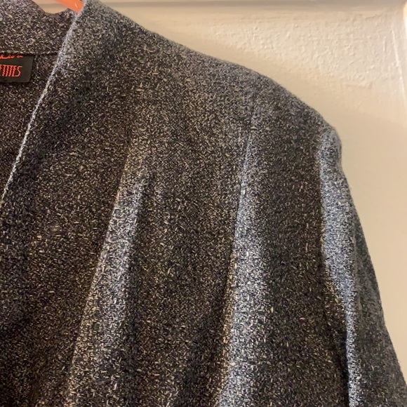 VINTAGE JB WRIGHT DRESS PETITES GRAY SZ 10 CAREER BUTTON DRESS 80’s MADMEN RETRO - Picture 12 of 13